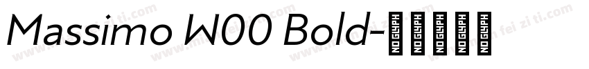 Massimo W00 Bold字体转换